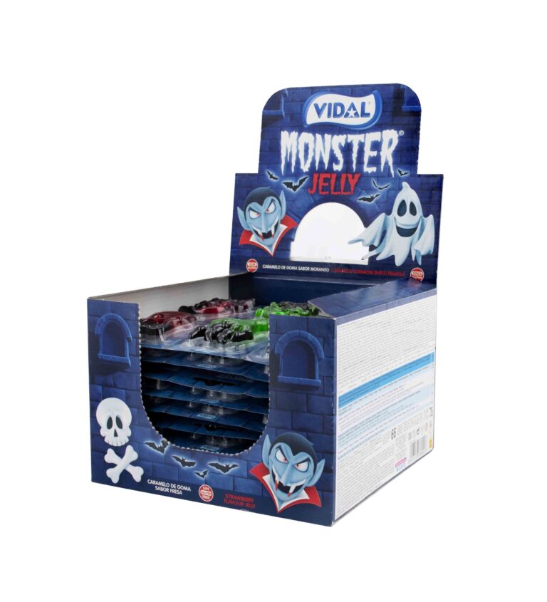 Boks med gelatin godteri fra Vidal "MONSTER JELLY"