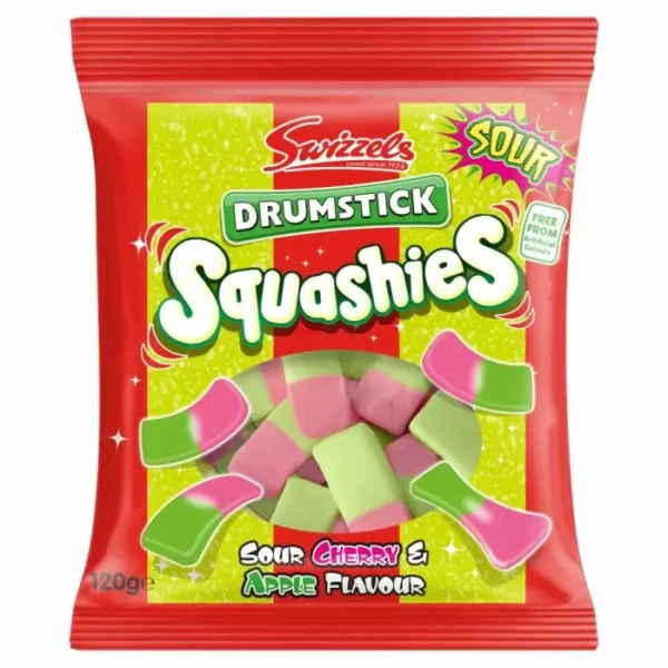 Godteripakke med myke, sure drumsticks