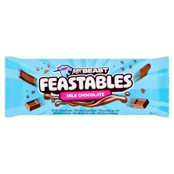 FEASTABLES MR BEAST MILK CHOCOLATE BAR 60g