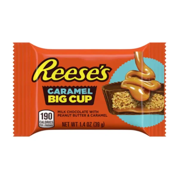 En pakke med Reeses caramel big cup