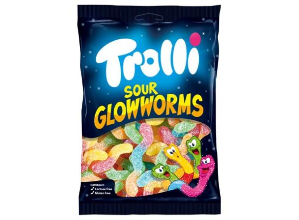 Pakke med sure ormer fra merket "Trolli"