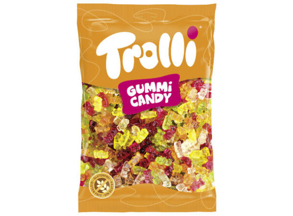Pakke med gummibjørner godteri fra Trolli